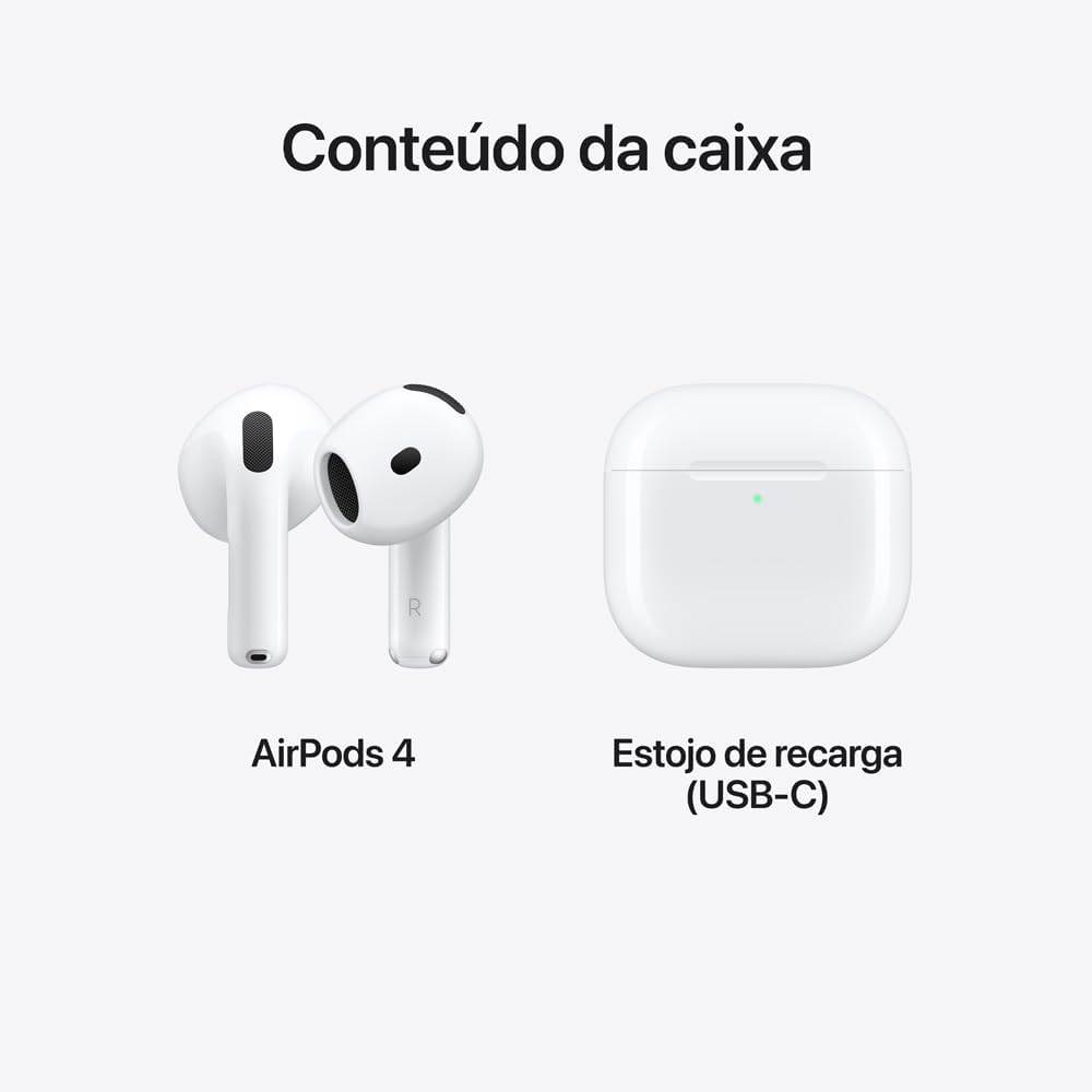 đ§ AirPods 4: A Revolução do Som Chegou. SilĂȘncio Total. Ăudio Espacial. Chip H2.