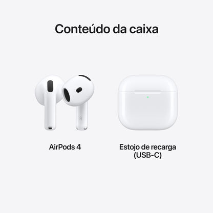 🎧 AirPods 4: A Revolução do Som Chegou. Silêncio Total. Áudio Espacial. Chip H2.