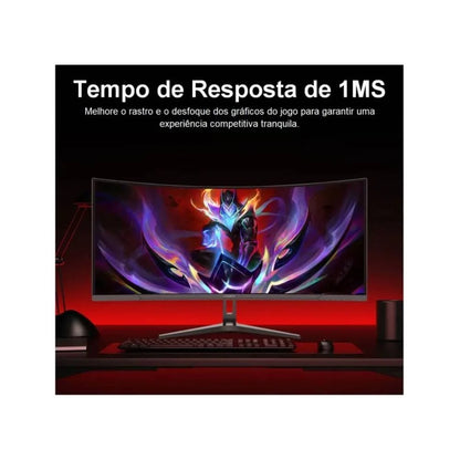 Monitor Gamer Curvo 34" 180Hz 1ms Full HD R1500 Legacy GW34WQ180 2 HDMI 2 DisplayPort Freeysnc G-sync