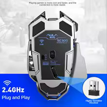 O Upgrade Perfeito para seu Setup: Mouse Gamer SC300. Recarregável, silencioso e com 4 cores de LED.