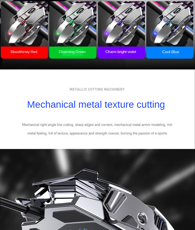 O Upgrade Perfeito para seu Setup: Mouse Gamer SC300. Recarregável, silencioso e com 4 cores de LED.