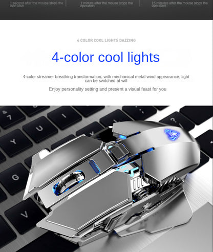 O Upgrade Perfeito para seu Setup: Mouse Gamer SC300. Recarregável, silencioso e com 4 cores de LED.