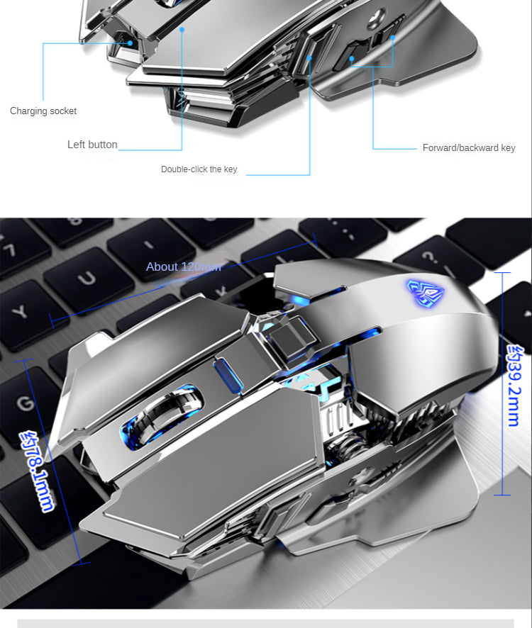 O Upgrade Perfeito para seu Setup: Mouse Gamer SC300. Recarregável, silencioso e com 4 cores de LED.