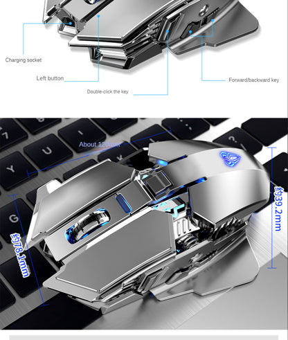 O Upgrade Perfeito para seu Setup: Mouse Gamer SC300. Recarregável, silencioso e com 4 cores de LED.