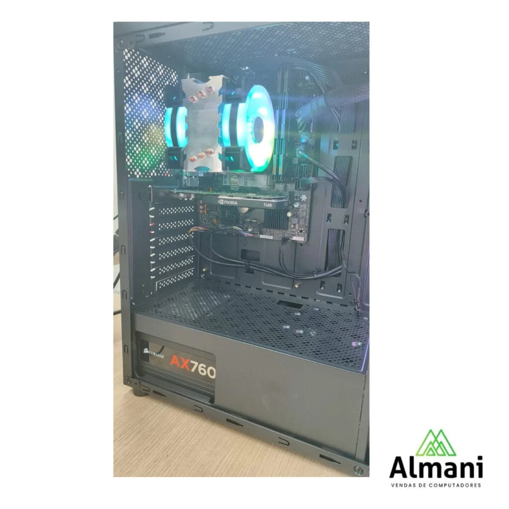 Desktop Gamer TGT Carbon: Domine o Jogo com Core i5, 16GB RAM e NVIDIA T400