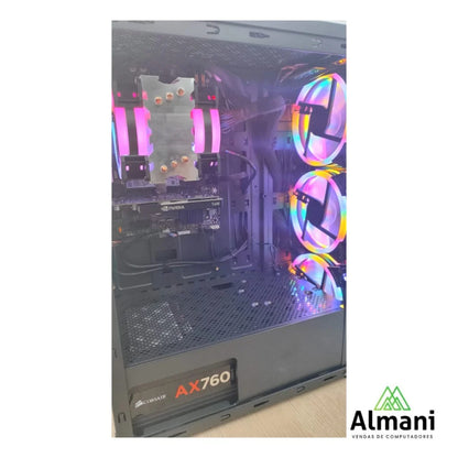 Desktop Gamer TGT Carbon: Domine o Jogo com Core i5, 16GB RAM e NVIDIA T400